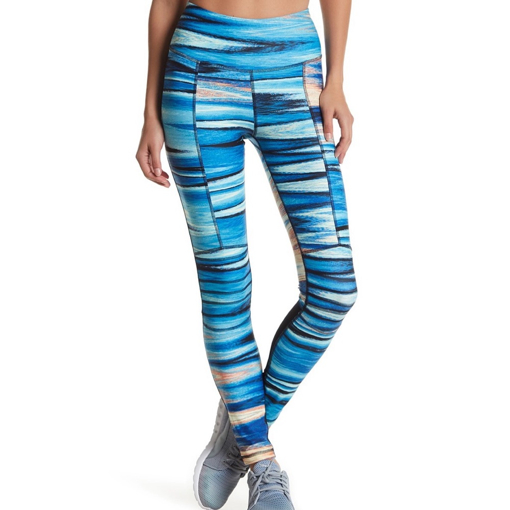 C&C California Print Moto Leggings XS